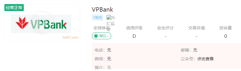 2024年10月23日:VPBank外汇平台怎么样